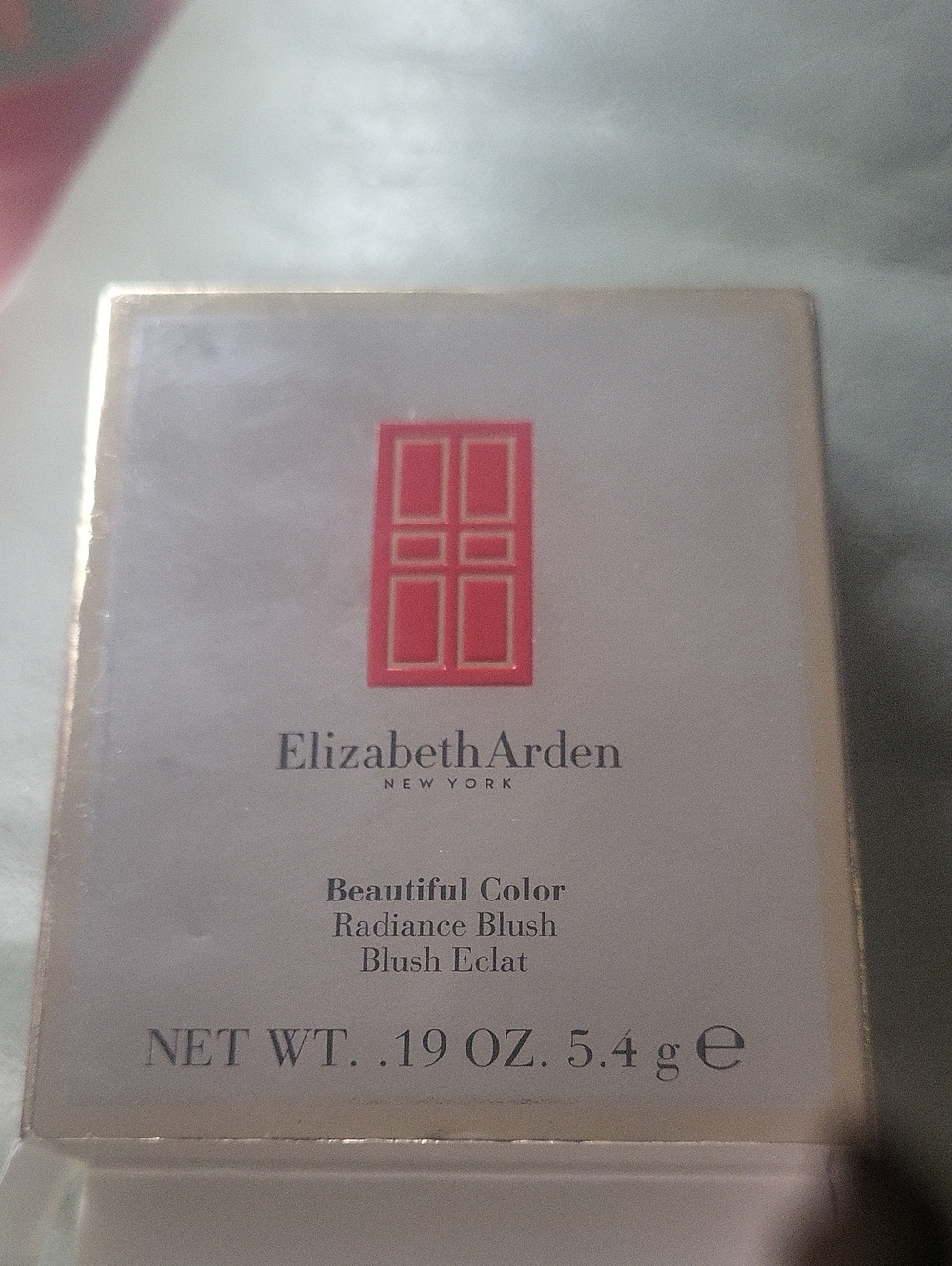 Elizabeth Arden Boxed Beautiful Gold Case Radiance Blush Mirror And Brush